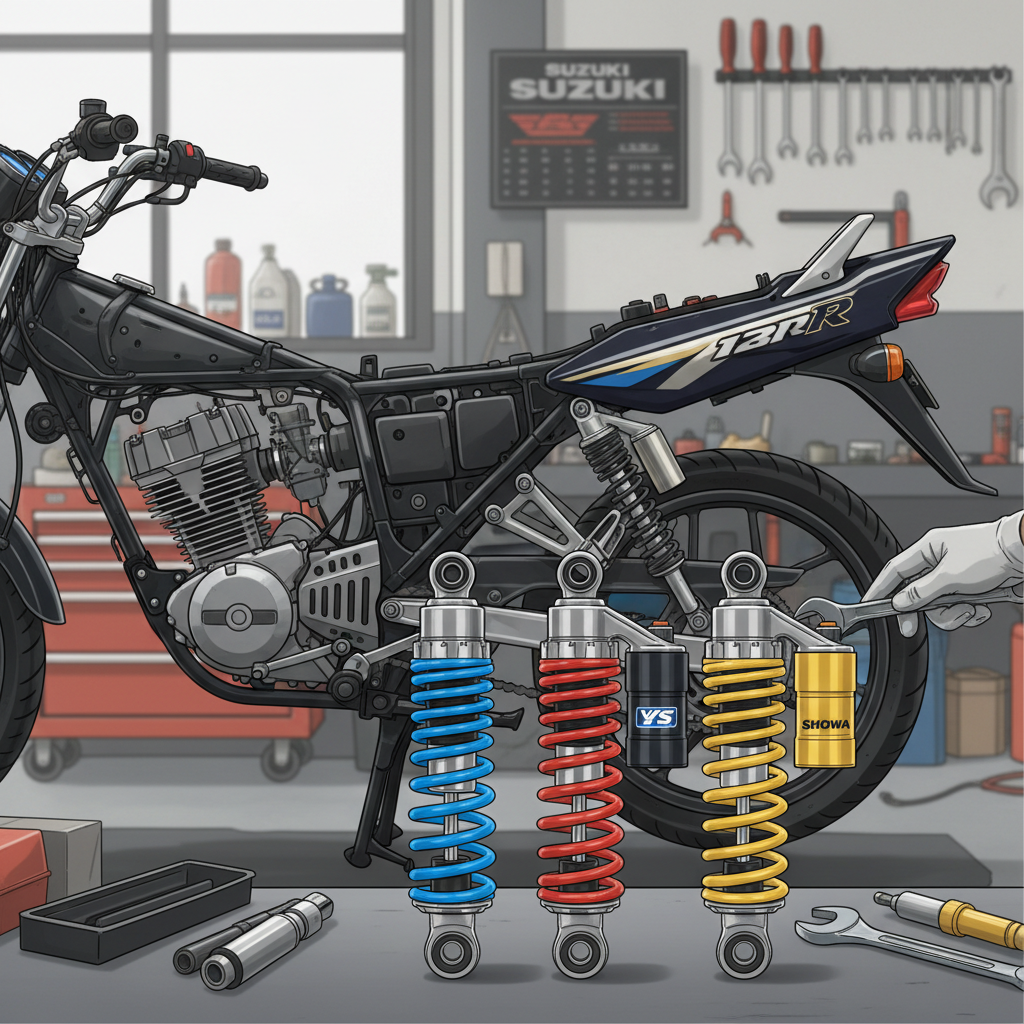 KYB, YSS, atau Showa: Shockbreaker Suzuki Shogun 125R Mana Paling Pas?