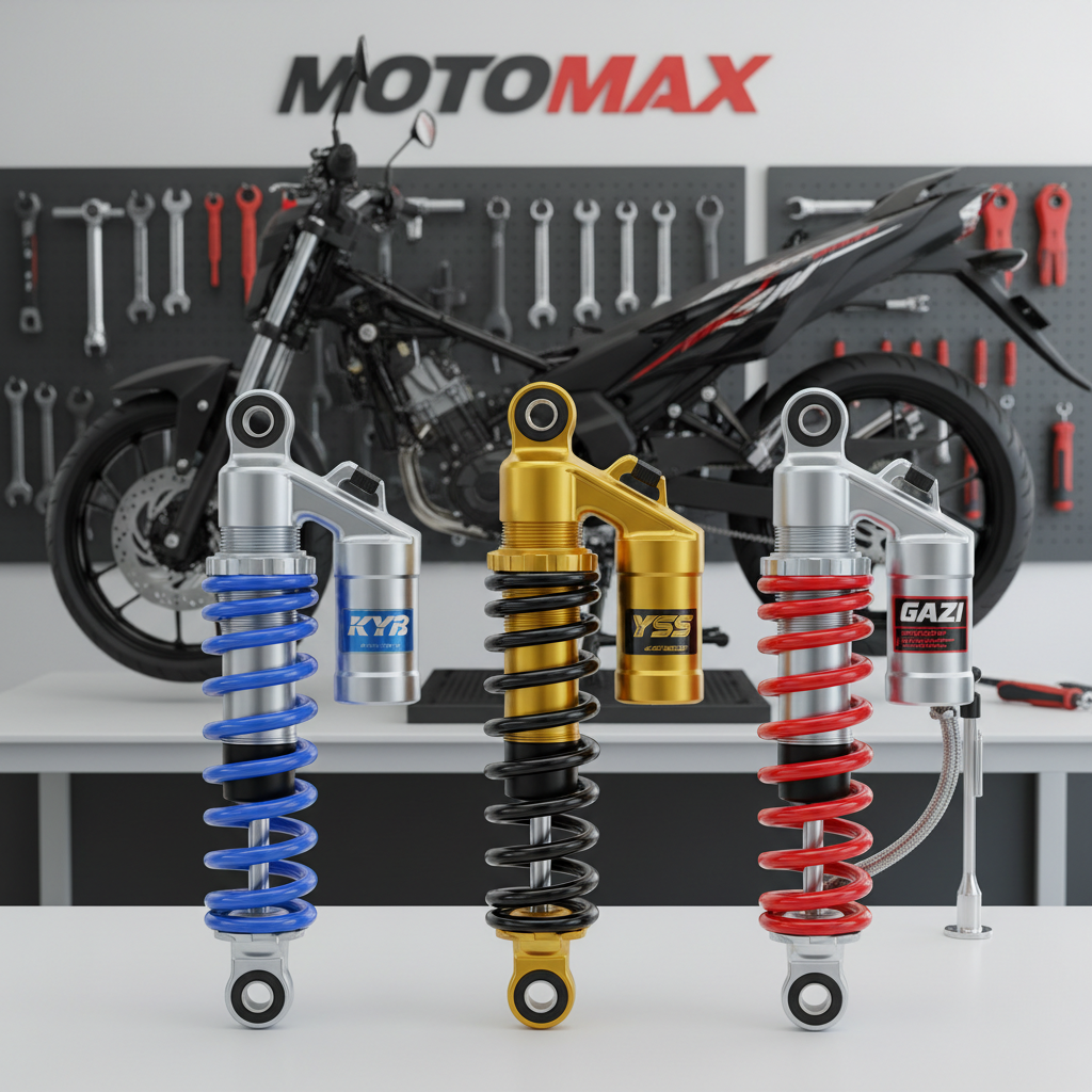 KYB, YSS, atau Gazi: Shockbreaker Yamaha X Ride Mana Paling Pas?