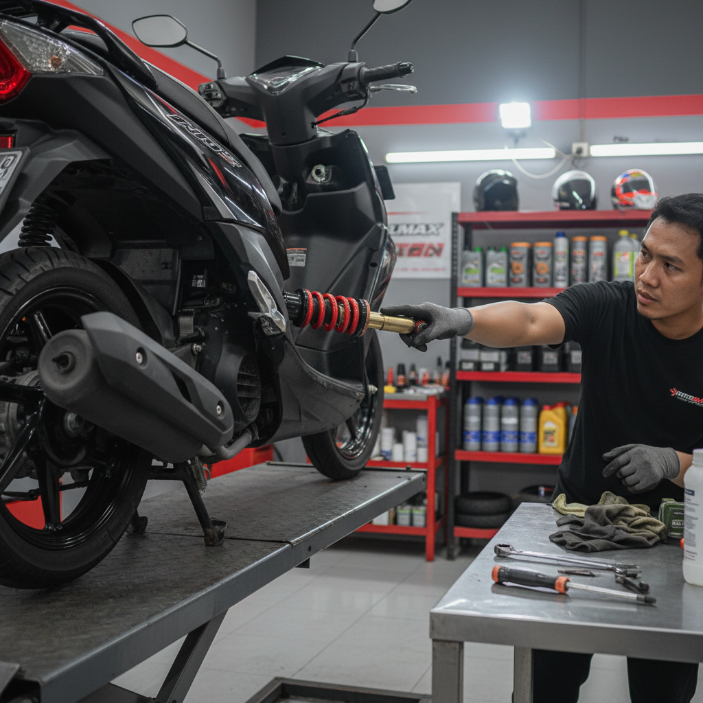 Kenali Tanda Shockbreaker Yamaha Mio IM3 Minta Ganti, Jangan Tunggu Parah!
