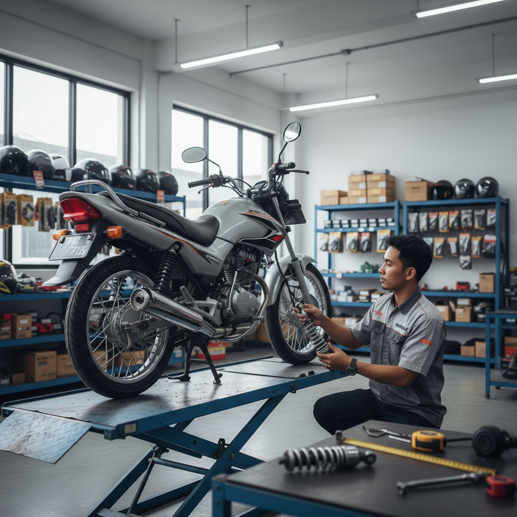 Shockbreaker Mega Pro Kependekan atau Ketinggian: Apa Efeknya ke Handling?