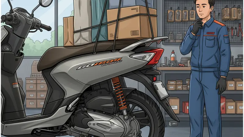 Scoopy Sering Angkut Berat? Ini Efeknya ke Shockbreaker Belakang