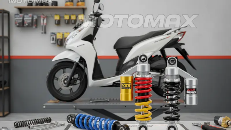 KYB, YSS, atau Showa: Shockbreaker Honda Spacy Mana Paling Pas?