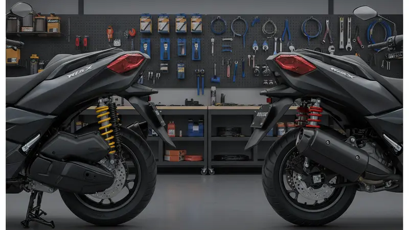 Monoshock vs Dual Shock Yamaha X Max 250: Mana Lebih Unggul?