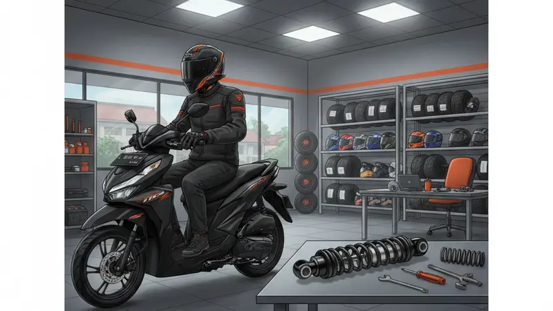 Pengaruh Bobot Pengendara pada Shockbreaker Honda Beat Street