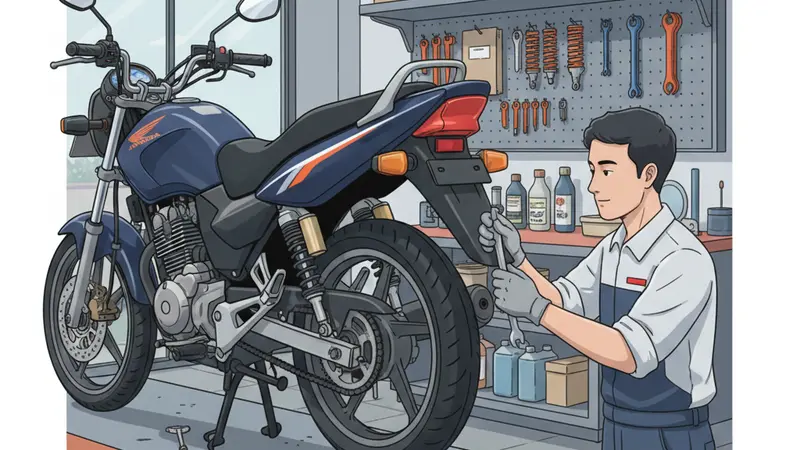 Tips Merawat Shockbreaker Honda Mega Pro Agar Awet Maksimal