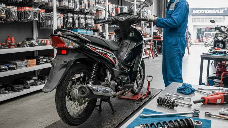 Kenali Tanda Shockbreaker Honda Supra X 125R Minta Diganti, Jangan Tunda!
