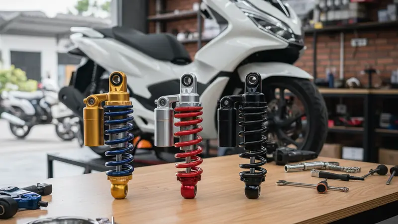 Ohlins, YSS, atau Showa: Shockbreaker Honda PCX 160 Mana Paling Worth It?