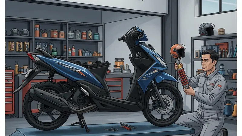 KYB, YSS, atau Showa: Shockbreaker Yamaha Mio J Mana Paling Pas?
