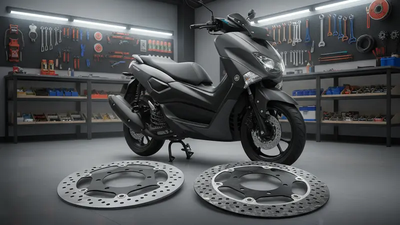 Piringan Cakram NMAX 155: Efek Jenis Material ke Performa Harian