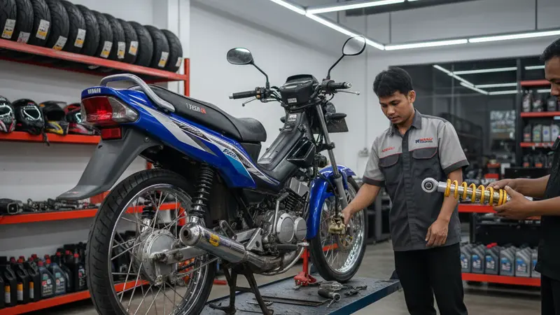 Shockbreaker F1Z R Loyo: Bahaya Oleng Saat Bermanuver Cepat