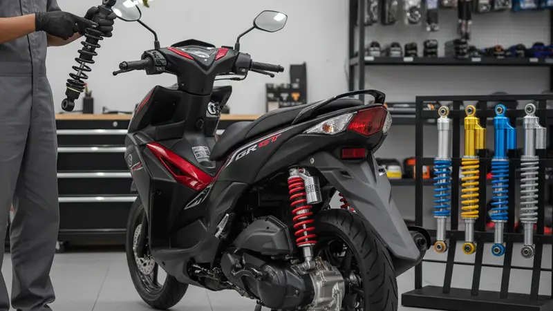 Kelebihan dan Kekurangan Shockbreaker Aftermarket Mio GT