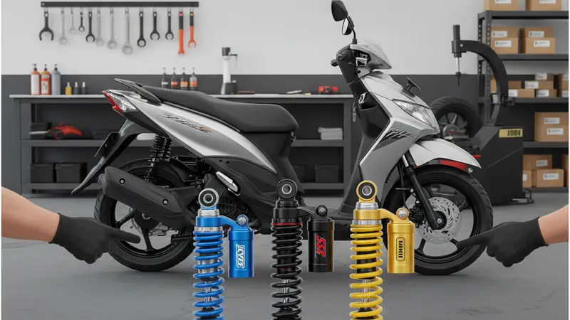 KYB, YSS, atau Ohlins: Shockbreaker Mio Smile Mana Paling Pas?