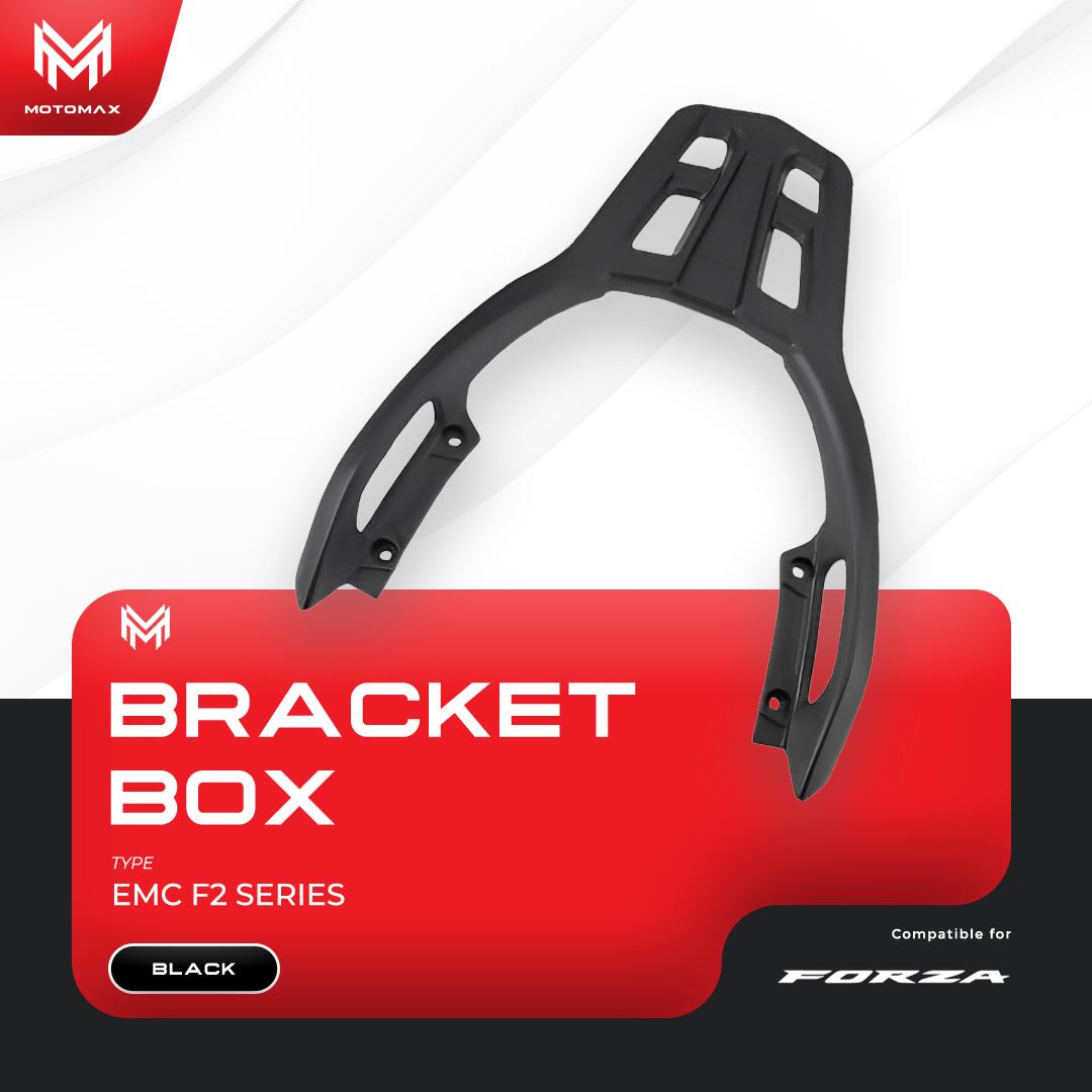 BREKET / BRACKET BOX FORZA 250 INDO/350 THAI TIPE F2 SERIES HITAM FULL ALUMUNIUM CNC Kendaraan Motor Motorcycle