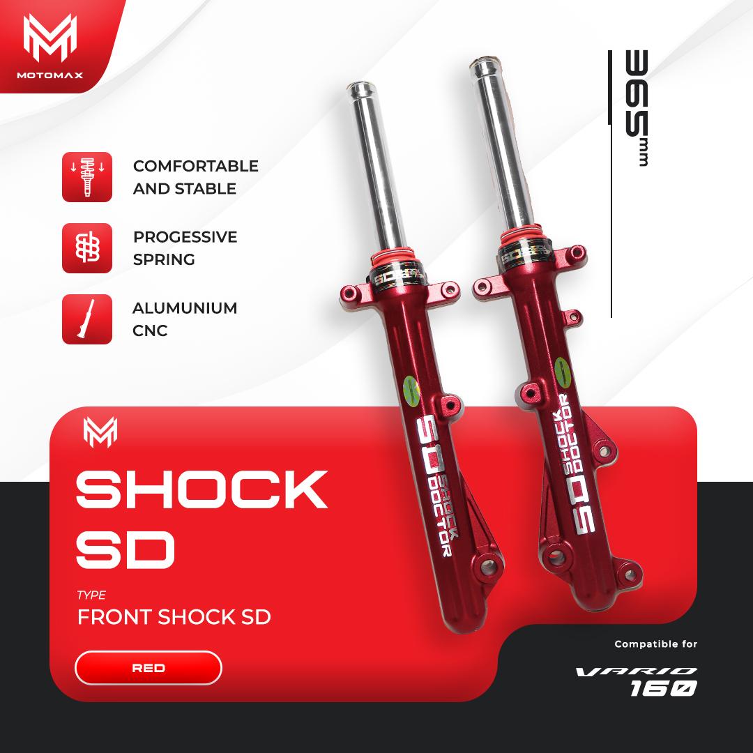 SHOCK DEPAN 1 SET PNP VARIO 160 CBS/VARIO 160 NEW TIPE CBS- SD DOCTOR (Desain Sporty)