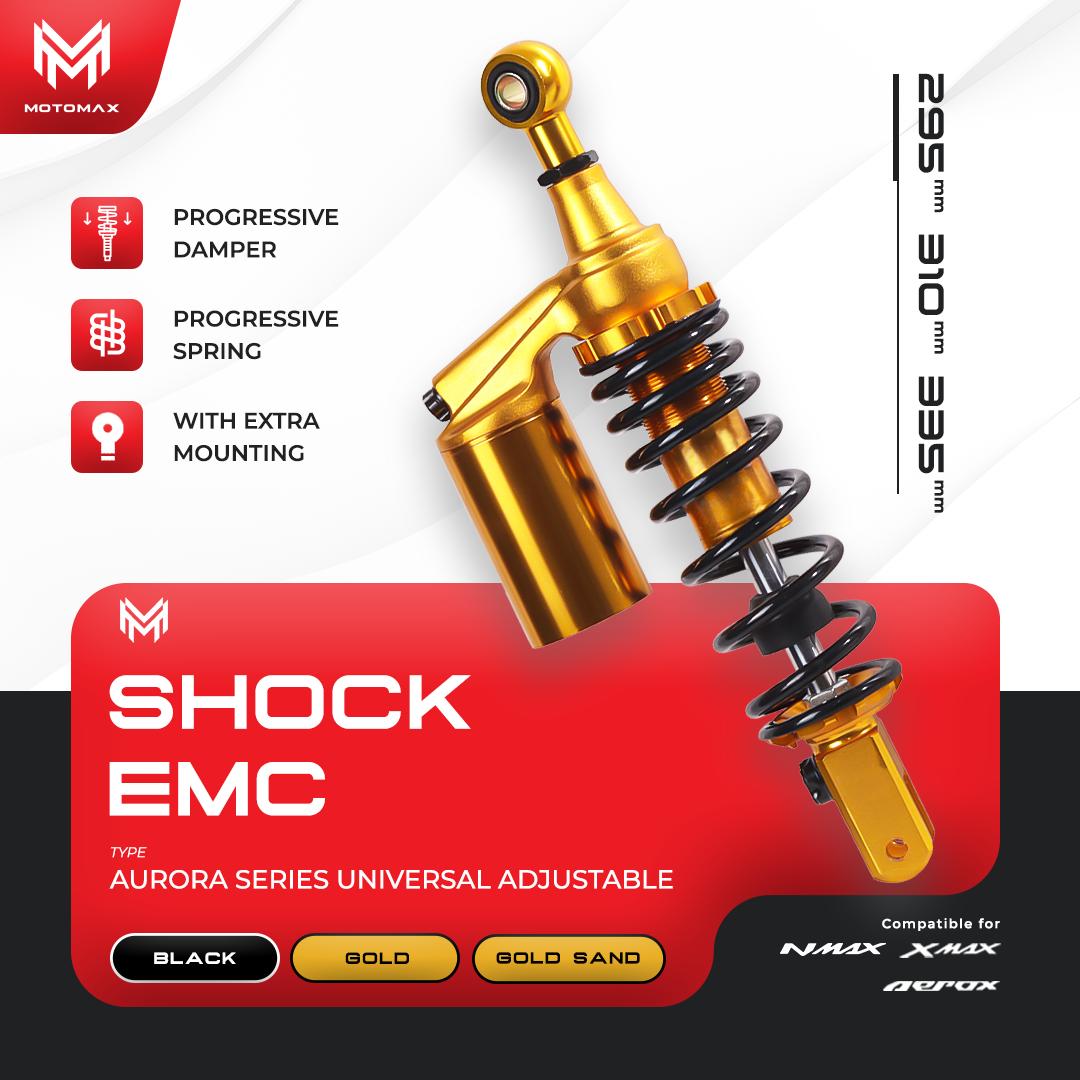 SHOCK ABSORBER EMC - 295mm-310mm-335mm Plus - EMC: aerox 155, all new aerox 155,all new nmax 155,nmax 155,xmax 250-300