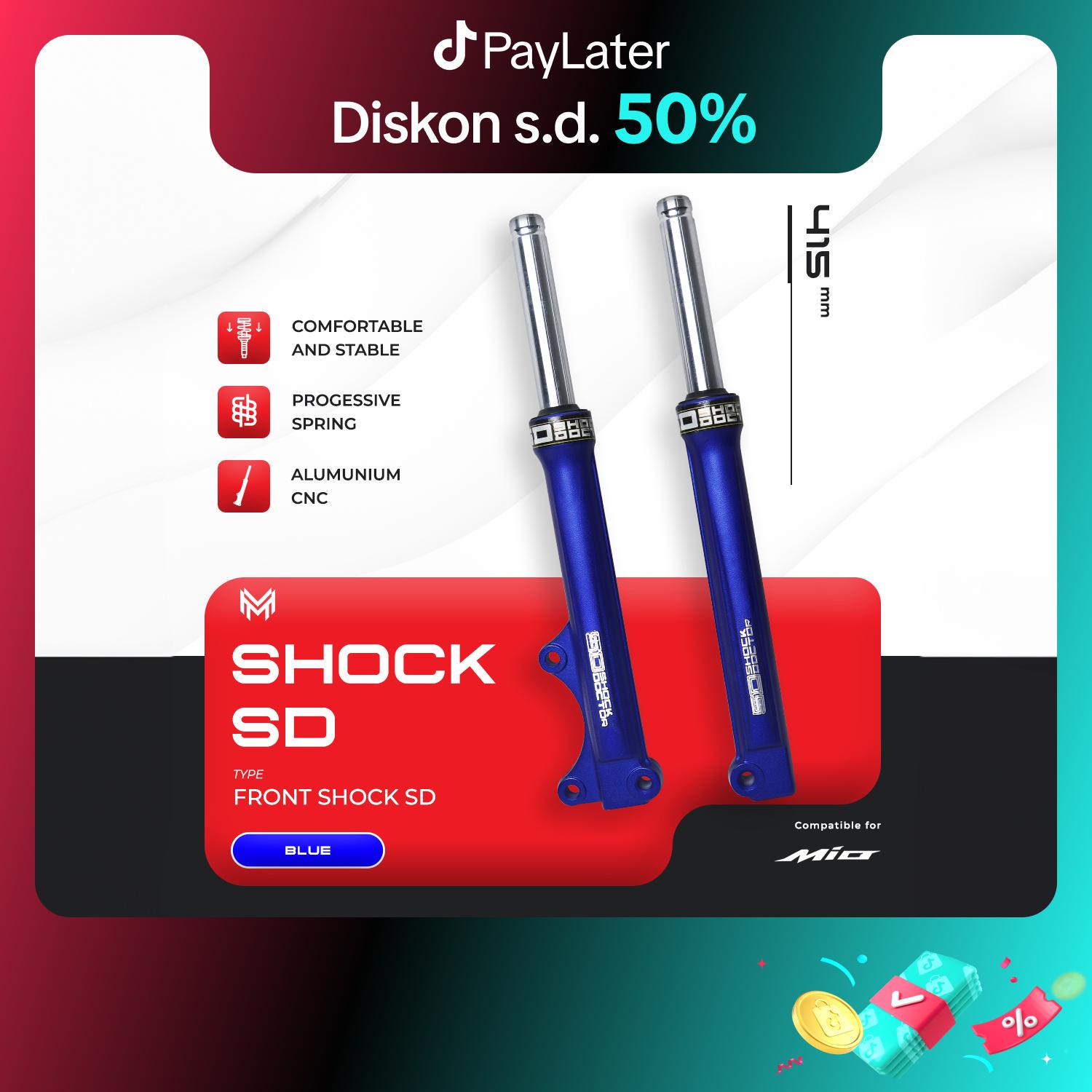 SHOCK TABUNG DEPAN Untuk Motor MIO/FINO/XRIDE V2 - SD DOCTOR: Presisi, Empuk, Anti Coak & Cocok For Daily