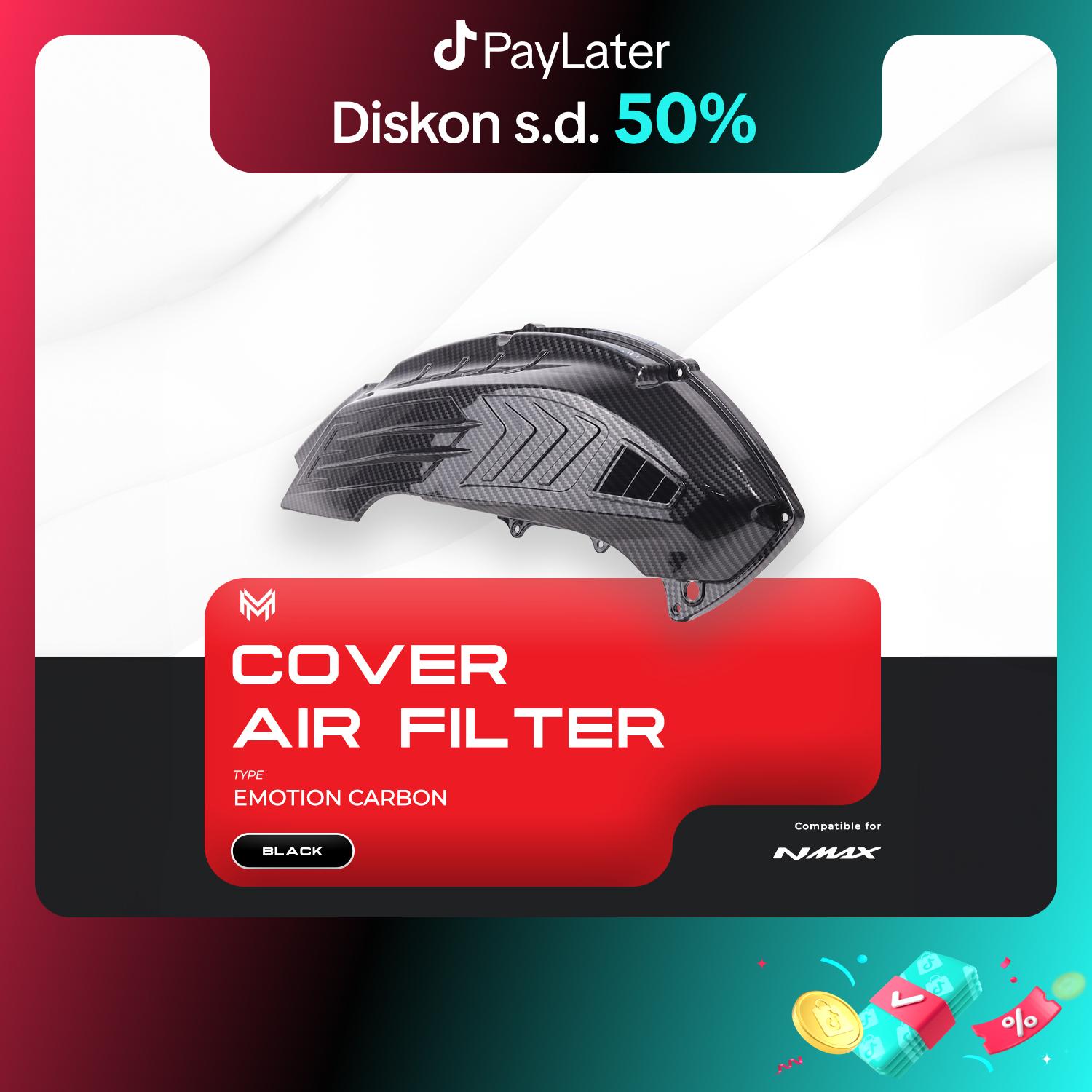 COVER AIR FILTER CARBON EMOTION ALL NEW NMAX155 Foto Mesin Motor Motorcycle Sporty